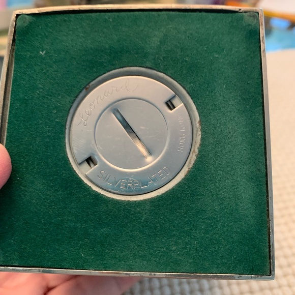 Vintage Leonard silver plated baby blocks coin bank - Picture 7 of 9